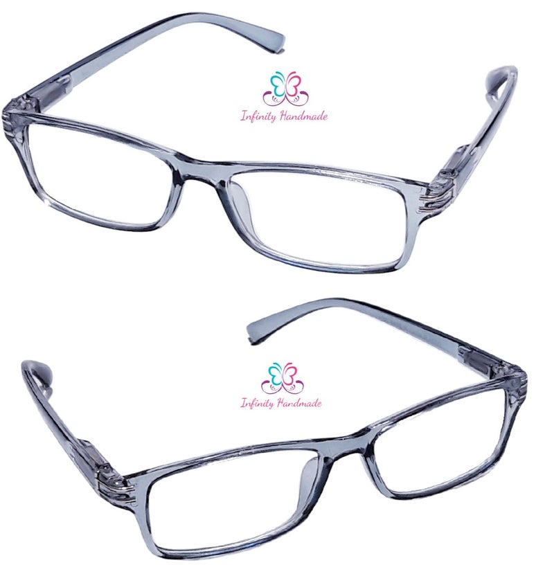 3 Pack Reading Glasses for Men and Women Comfortable Scratch Resistant Reading Glasses for Phone Computer +1.00 to +4.00 with Case and Free Cotton Handkerchief - Image 2